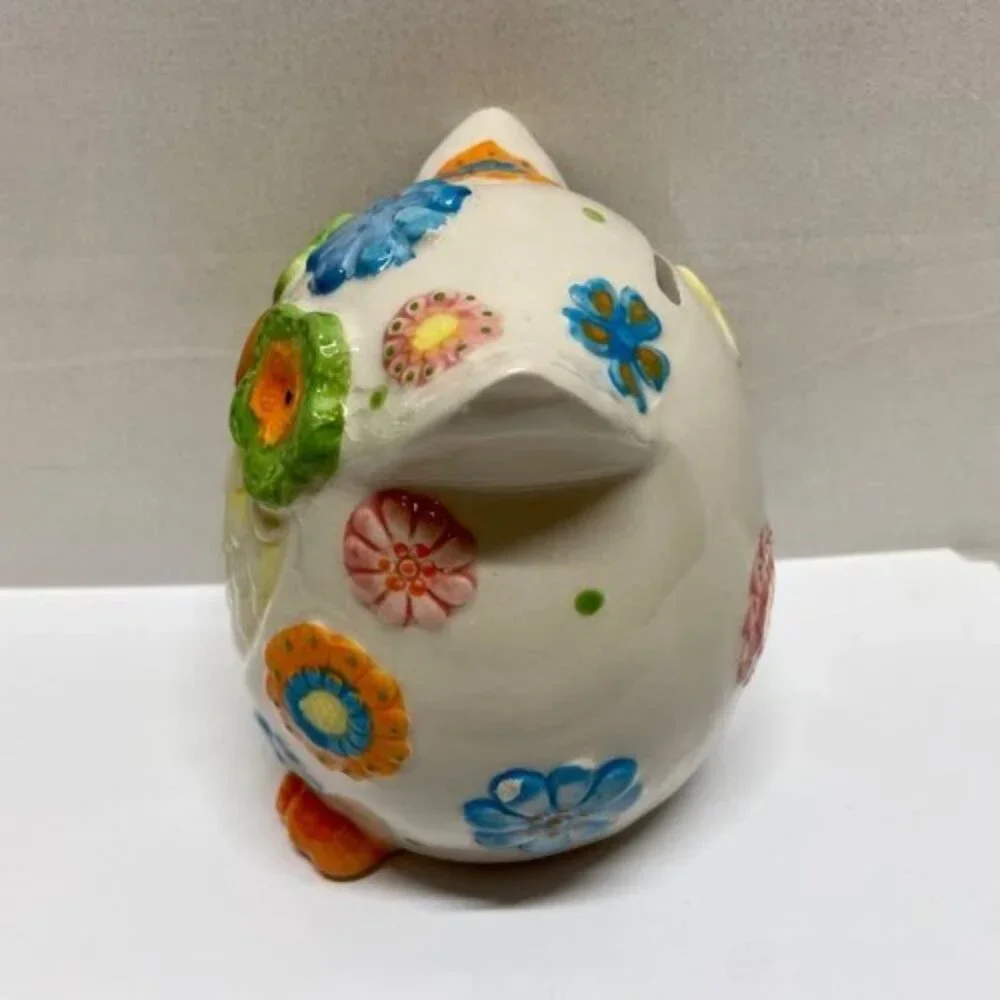 Vintage Pier 1 Owl Piggy Bank 5